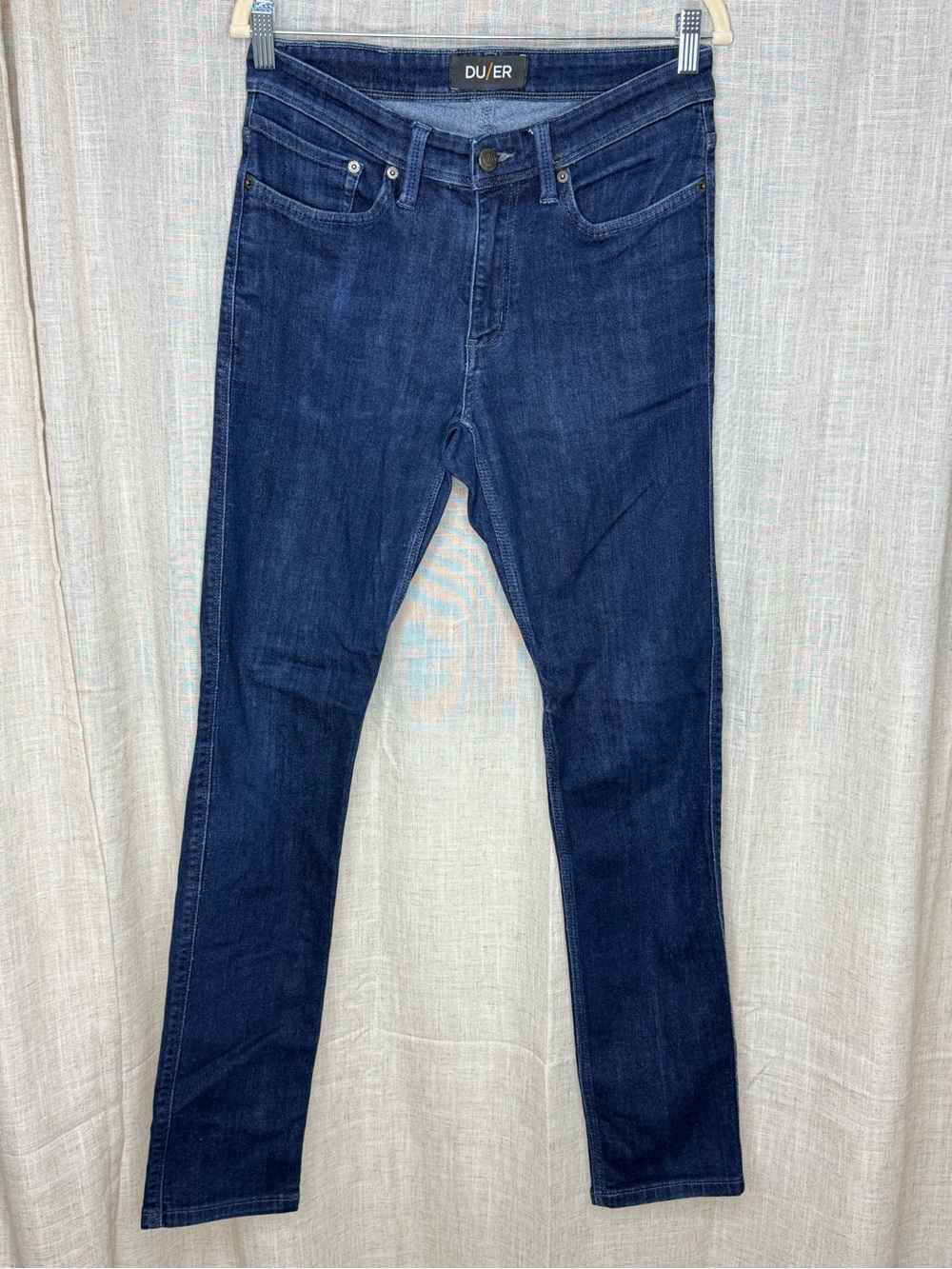 DU/ER Women's Skinny Dark Blue Mid-Rise Jeans Sz 30x32